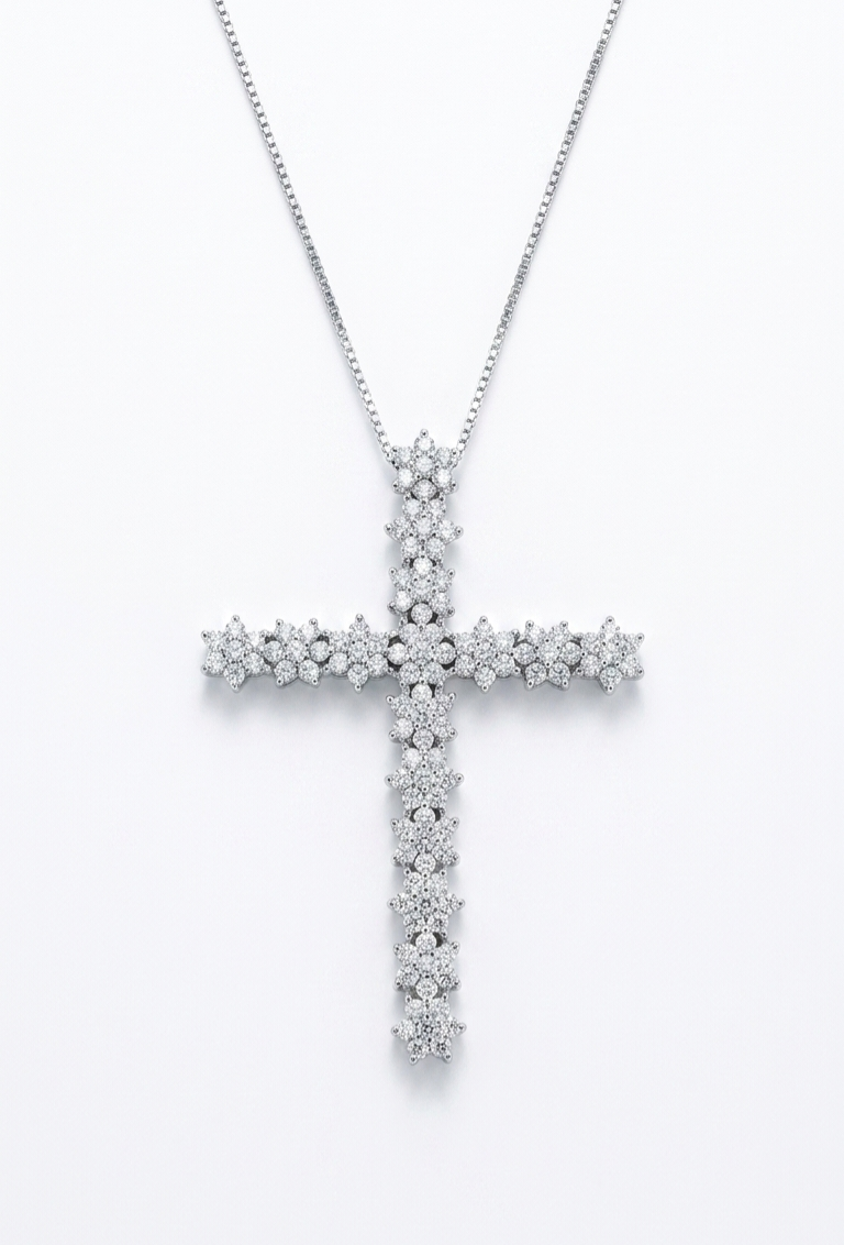 Collana cross flower