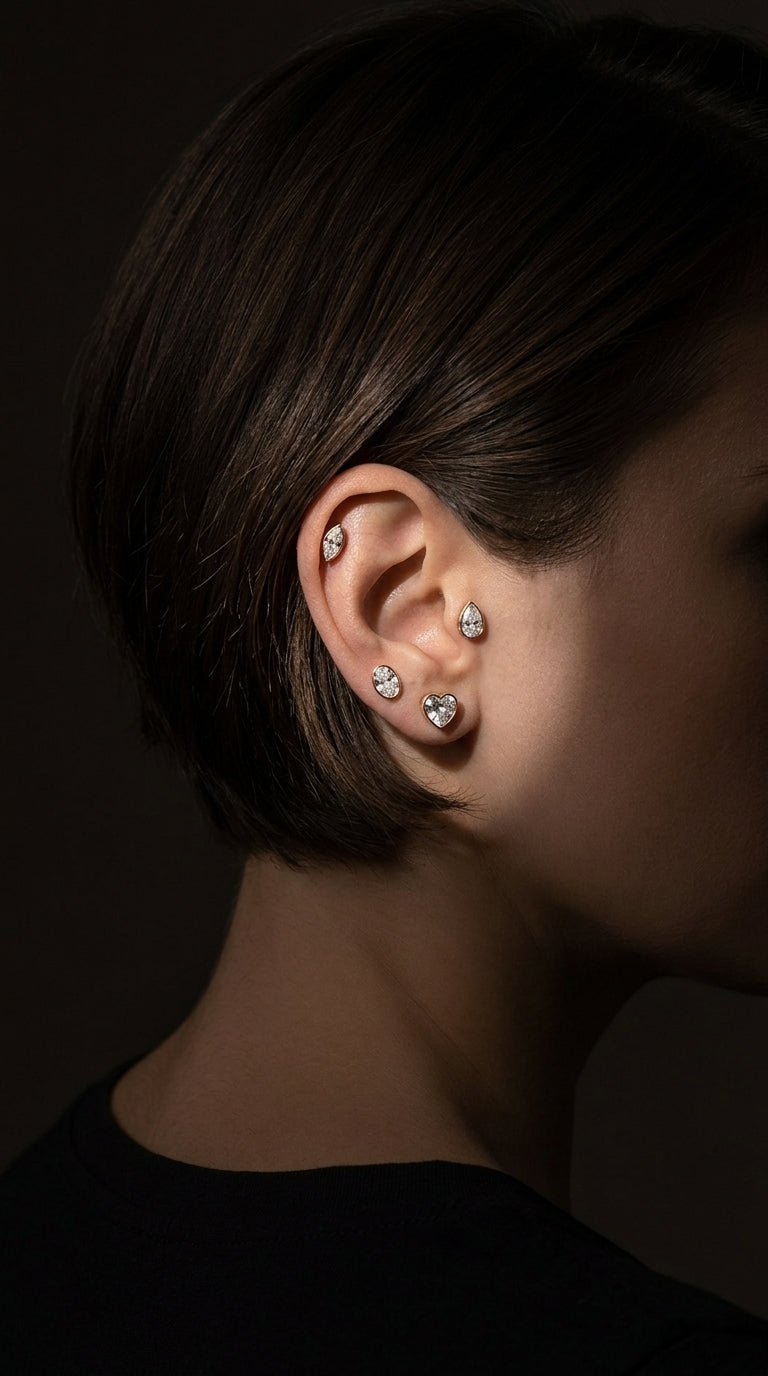 Piercing ovale