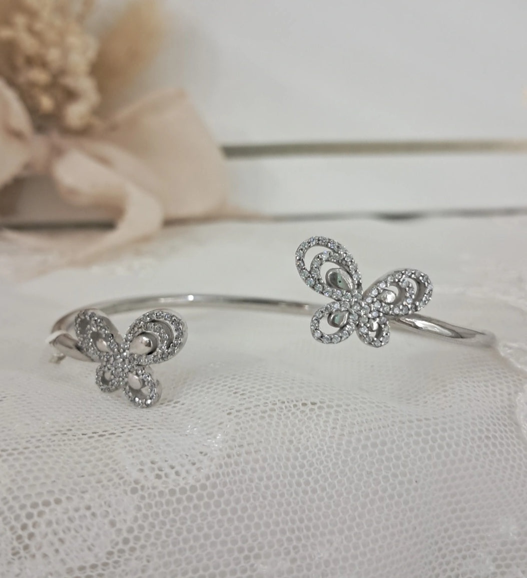 Bracciale rigido farfalle