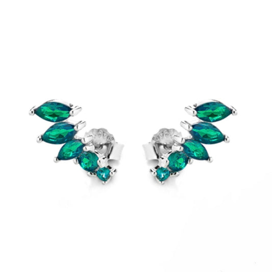 Orecchini Marcello Pane butterfly emerald