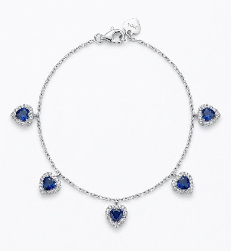 Bracciale Cuori Blu