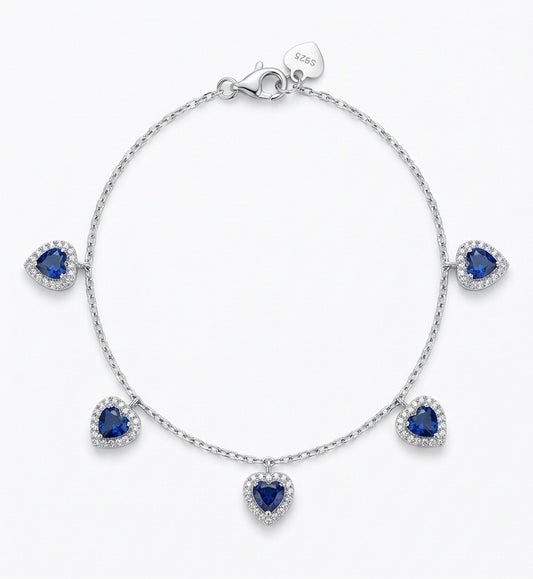 Bracciale Cuori Blu