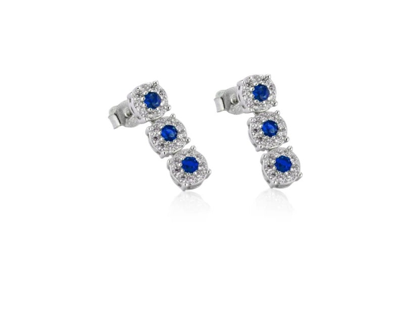Orecchini trilogy magic blu