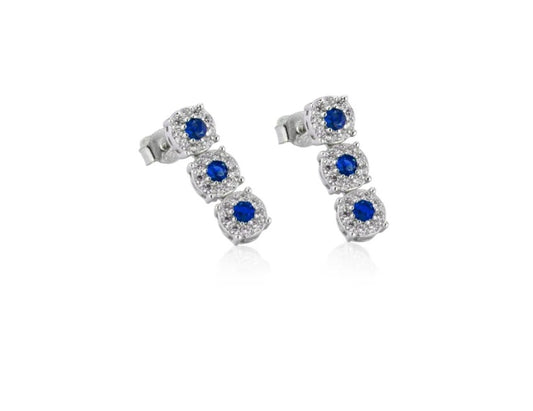 Orecchini trilogy magic blu