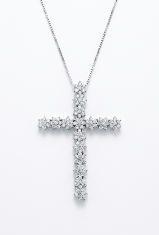 Collana cross flower