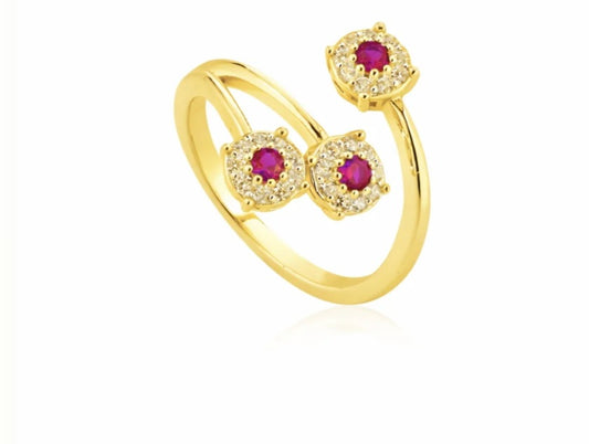 Anello trilogy magic contrariè rosso
