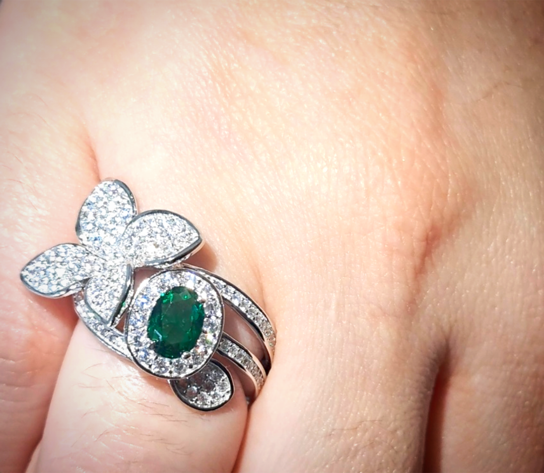 Anello incanto foliage