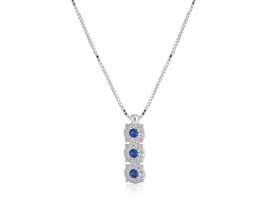 Collana trilogy magic blu