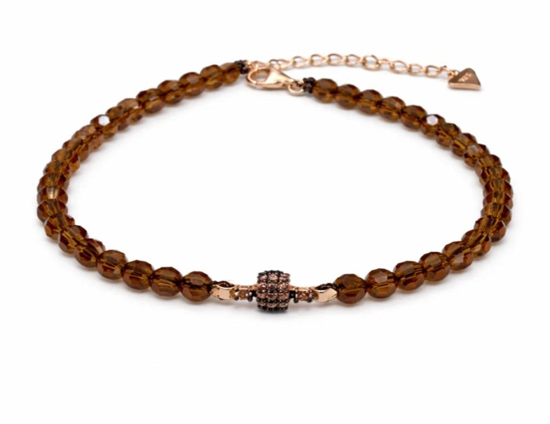 Bracciale colored brown uomo