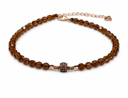Bracciale colored brown uomo