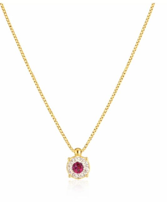 Collana punto luce magic rosso