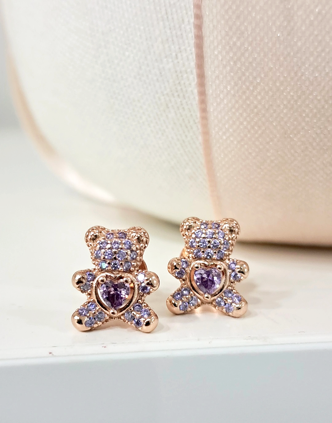 Orecchini Teddy heart